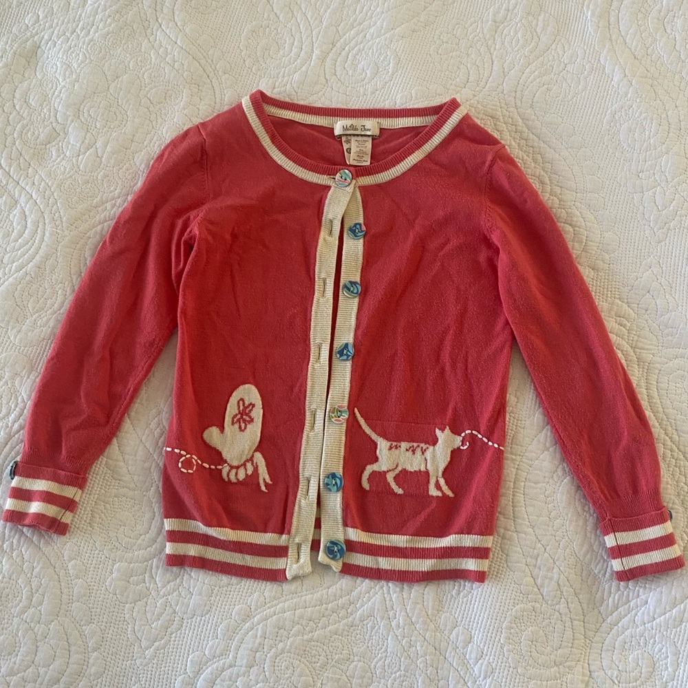 Matilda Jane Cat Cardigan.  GUC Size 6.